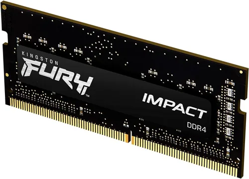 Kingston FURY Impact - DDR4 - módulo - 8 GB-SO-DIMM de 260 contactos - 3200 MHz / PC4 - 25600-CL20 - 1.2 V-sin búfer-no ECC-negro