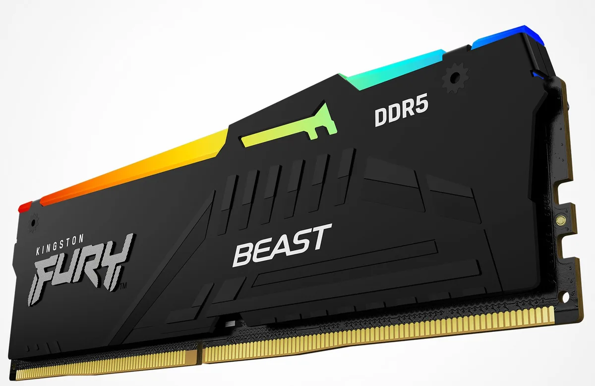 Kingston FURY Beast - DDR5 - módulo - 8 GB-DIMM de 288 pines - 5600 MHz / PC5 - 44800-CL40 - 1,25 V - sin buffer-on-die ECC