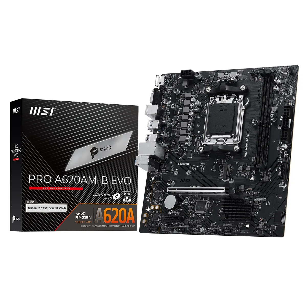 MSI - Placa base - PRO A620AM-B EVO 2 DIMM DDR5 A