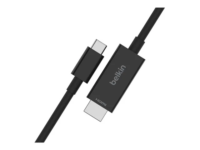 Belkin Connect - Cable adaptador - 24 pin USB-C macho a HDMI macho - 2 m-negro-pasivo, admite 8K60Hz, admite modo Alt DP