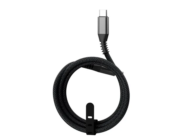 Klip Xtreme - Cable USB - 24 pines USB-C - 1 m - Negro - Carga rápida trenzada 60W