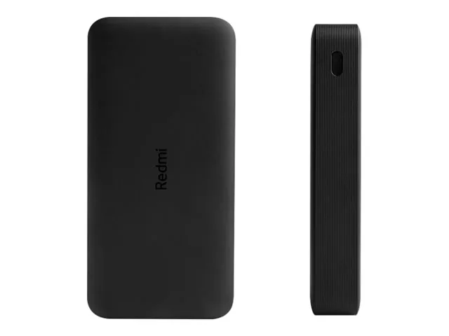Xiaomi Redmi - Cargador portátil - 20000 mAh - 74 Wh - 18 vatios - 3.6 A-Fast Charge - 2 conectores de salida (USB)-negro