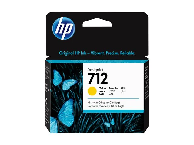 HP 712 - 29 ml - amarillo - original-DesignJet-cartucho de tinta-para DesignJet Studio, T210, T230, T250, T630, T650