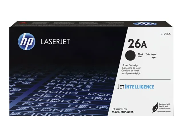 HP 26A - Negro - original - LaserJet-cartucho de tóner (CF226A)-para LaserJet Pro M402, MFP M426