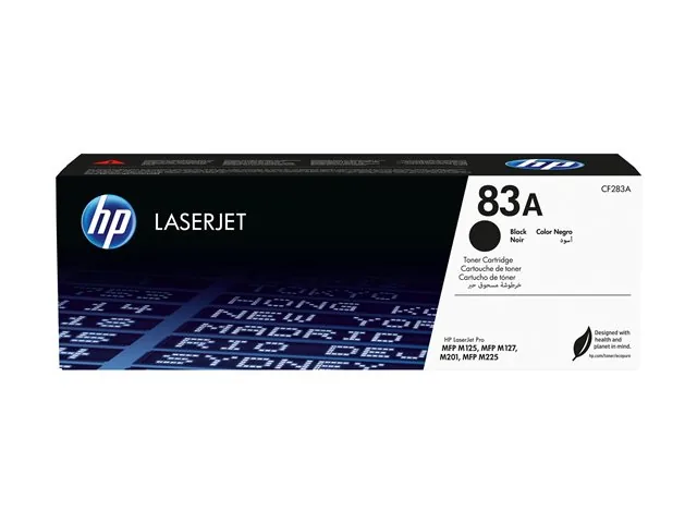 HP 83A - Negro - Original - LaserJet - Cartucho de Tóner (CF283A) - Para LaserJet Pro M201, M202, MFP M125, MFP M127, MFP M225