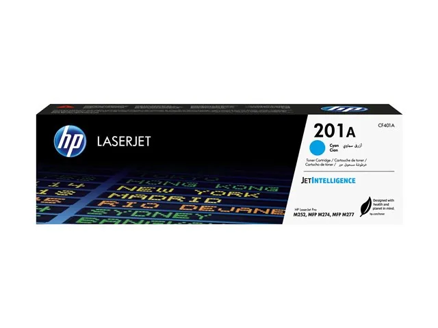 HP 201A - Cián - original - LaserJet-cartucho de tóner (CF401A)-para Color LaserJet Pro M252dn, M252dw, M252n, MFP M277c6, MFP M277dw, MFP M277n