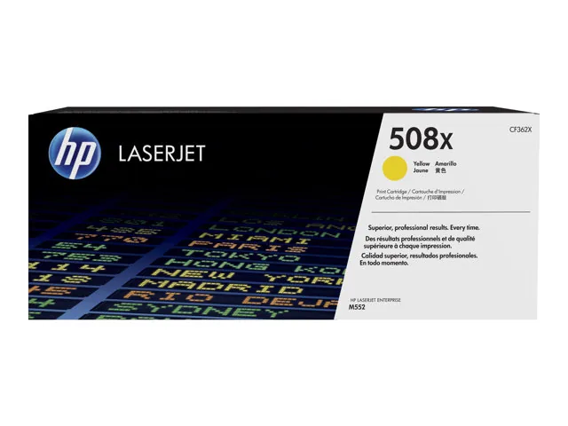 HP 508X - Alto rendimiento - amarillo - original-LaserJet-cartucho de tóner (CF362X)-para Color LaserJet Enterprise MFP M577; LaserJet Enterprise Flow MFP M577