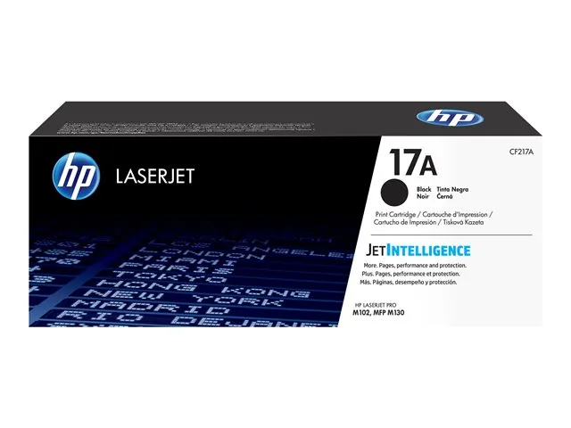 HP 17A - Negro - Original - LaserJet - Cartucho de Tóner (CF217A) - Para LaserJet Pro M102a, M102w, MFP M130a, MFP M130fn, MFP M130fw, MFP M130nw