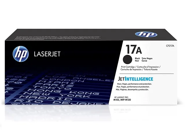 HP 17A - Negro - Original - LaserJet - Cartucho de Tóner (CF217A) - Para LaserJet Pro M102a, M102w, MFP M130a, MFP M130fn, MFP M130fw, MFP M130nw