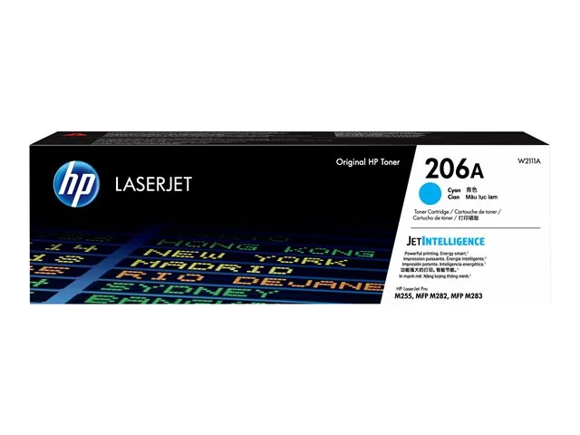 HP 206A - Cián - original - LaserJet-cartucho de tóner (W2111A)-para Color LaserJet Pro M255, M283, MFP M282, MFP M283
