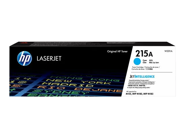 HP 215A - Cian - Original - Cartucho de Tóner LaserJet (W2311A) - Para Color LaserJet Pro M155a, M155nw, MFP M182n, MFP M182nw, MFP M183fw