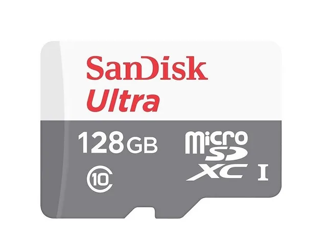 SanDisk - Tarjeta de memoria flash - Tarjeta de memoria microSDXC UHS-I - 128 GB-W/ ADAPTADOR