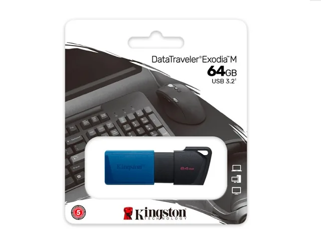 Kingston DataTraveler Exodia M - Memoria USB - 64 GB - USB 3.2 Gen 1