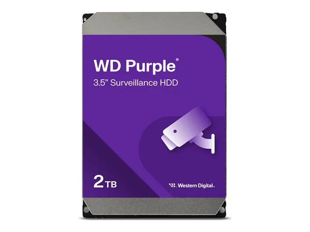 WD Purple Surveillance WD23PURZ - Disco duro - 2 TB - interno - 3.5"-SATA 6Gb/s-búfer: 64 MB
