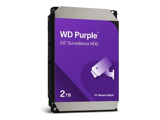WD Purple Surveillance WD23PURZ - Disco duro - 2 TB - interno - 3.5"-SATA 6Gb/s-búfer: 64 MB