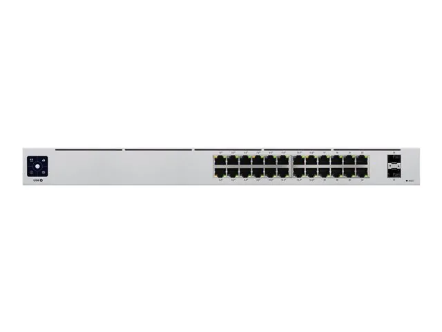 Ubiquiti UniFi Switch USW-24-POE - Switch - Gestionado - 24 x 10/100/1000 (16 PoE+) + 2 x Gigabit SFP-montaje en rack, sobremesa-PoE++ (95 W)