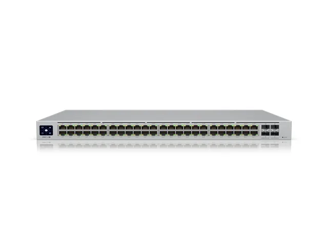 Ubiquiti UniFi Switch USW-PRO-48-POE - Switch - Administrado - 48 x 10/100/1000 (40 PoE+, 8 PoE++) + 4 x 10Gb Ethernet SFP+ -montaje en rack-PoE++ (6100 /202 W/2)-CA V