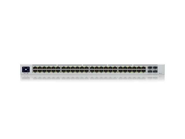 Ubiquiti UniFi Switch USW-PRO-48-POE - Switch - Administrado - 48 x 10/100/1000 (40 PoE+, 8 PoE++) + 4 x 10Gb Ethernet SFP+ -montaje en rack-PoE++ (6100 /202 W/2)-CA V