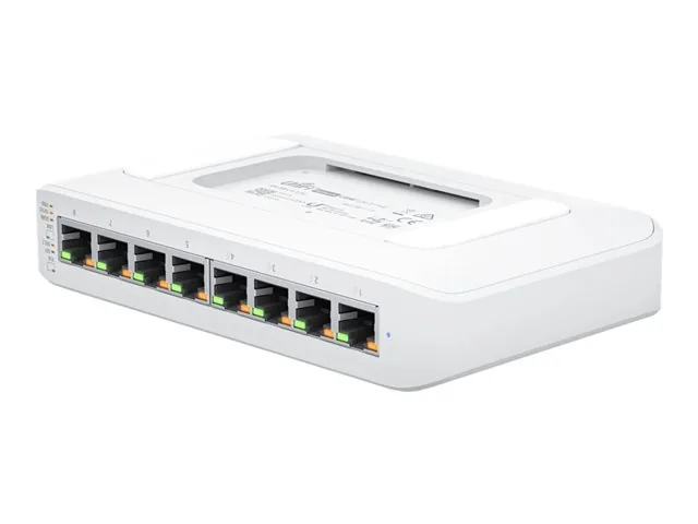 Ubiquiti UniFi Switch Lite USW-Lite-8-POE - Switch - Gestionado - 8 x 10/100/1000 (4 PoE+)-sobremesa, montaje en pared-PoE+ (52 W)