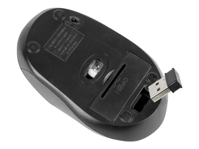 Klip Xtreme KMW-330 Vector - Mouse - ergonómico - óptico - 6 botones-inalámbrico - 2.4 GHz-receptor inalámbrico USB-rojo