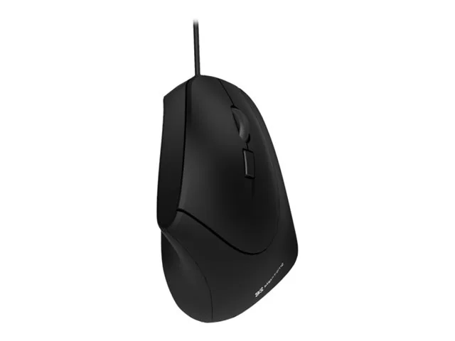 Klip Xtreme Krown KMO-506 - Mouse vertical - ergonómico - diestro-óptico - 6 botones-cableado-USB