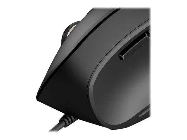 Klip Xtreme Krown KMO-506 - Mouse vertical - ergonómico - diestro-óptico - 6 botones-cableado-USB
