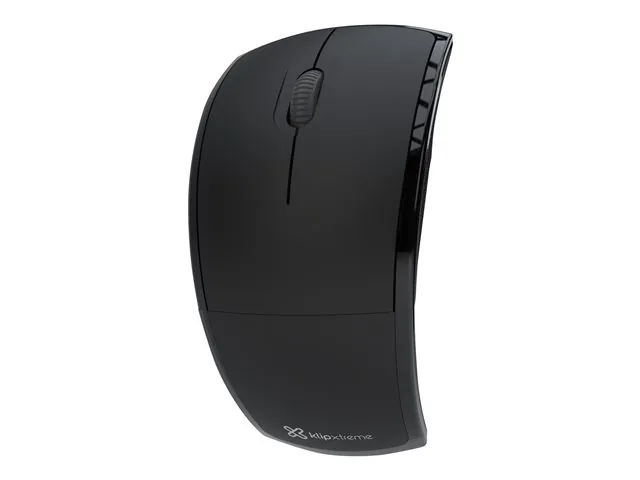 Klip Xtreme Lightflex KMW-375 - Mouse - ergonómico - óptico - 3 botones-inalámbrico - 2.4 GHz-receptor inalámbrico USB-negro