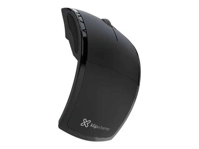 Klip Xtreme Lightflex KMW-375 - Mouse - ergonómico - óptico - 3 botones-inalámbrico - 2.4 GHz-receptor inalámbrico USB-negro