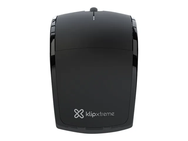 Klip Xtreme Lightflex KMW-375 - Mouse - ergonómico - óptico - 3 botones-inalámbrico - 2.4 GHz-receptor inalámbrico USB-negro