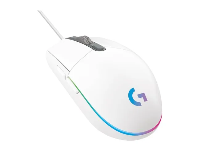 Logitech Gaming Mouse G203 LIGHTSYNC - Mouse - óptico - 6 botones-cableado-USB-blanco