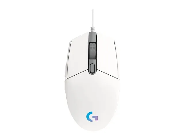 Logitech Gaming Mouse G203 LIGHTSYNC - Mouse - óptico - 6 botones-cableado-USB-blanco