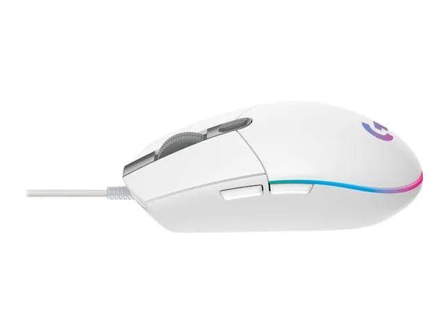 Logitech Gaming Mouse G203 LIGHTSYNC - Mouse - óptico - 6 botones-cableado-USB-blanco