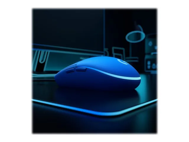 Logitech Gaming Mouse G203 LIGHTSYNC - Mouse - óptico - 6 botones-cableado-USB-azul