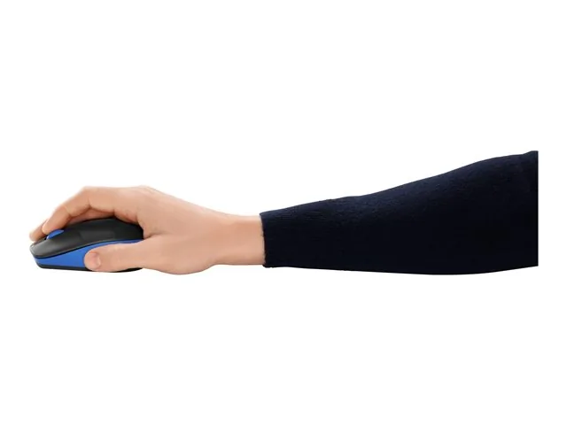 Logitech M190 - Mouse - óptico - 3 botones-inalámbrico-receptor inalámbrico USB-azul