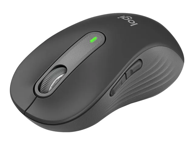 Logitech Signature M650 L - Mouse - tamaño completo - diestro-inalámbrico - 2.4 GHz, Bluetooth-receptor de USB Logitech Logi Bolt-grafito