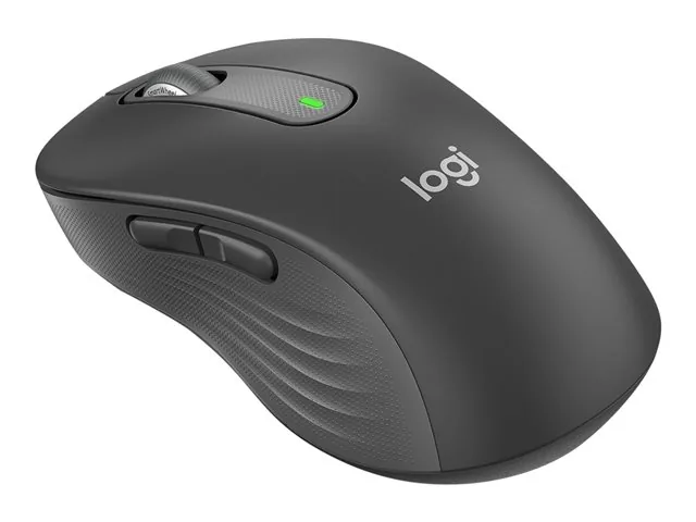 Logitech Signature M650 L - Mouse - tamaño completo - diestro-inalámbrico - 2.4 GHz, Bluetooth-receptor de USB Logitech Logi Bolt-grafito