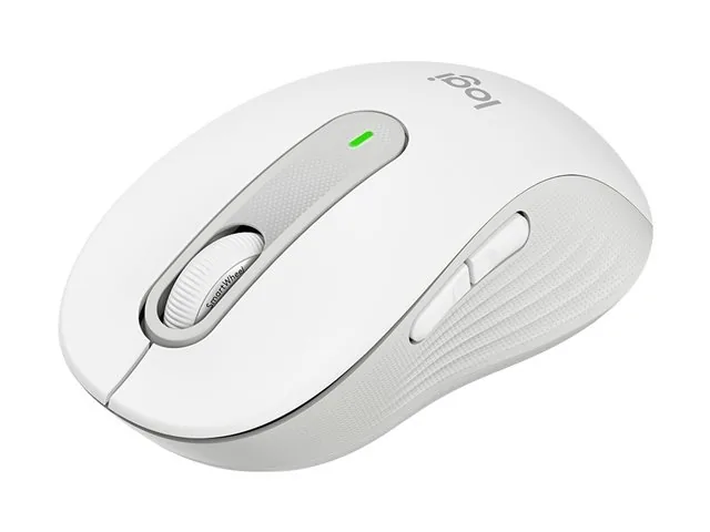Logitech Signature M650 L - Mouse - tamaño grande - óptico - 5 botones-inalámbrico-Bluetooth, 2.4 GHz-receptor de USB Logitech Logi Bolt-blanco hueso