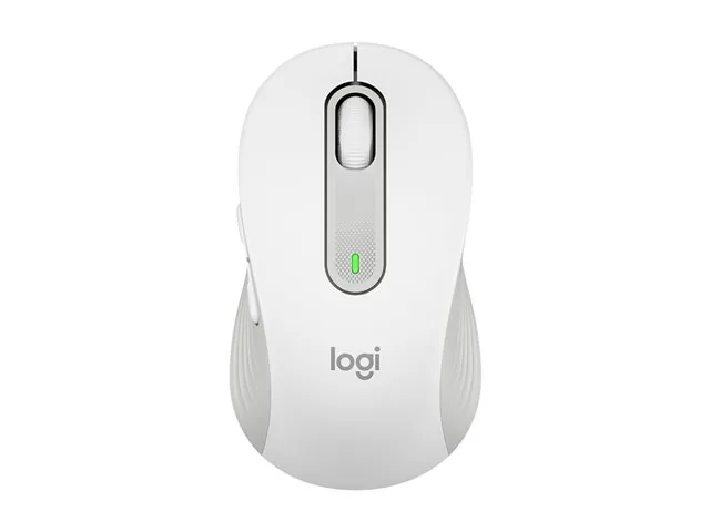 Logitech Signature M650 L - Mouse - tamaño grande - óptico - 5 botones-inalámbrico-Bluetooth, 2.4 GHz-receptor de USB Logitech Logi Bolt-blanco hueso