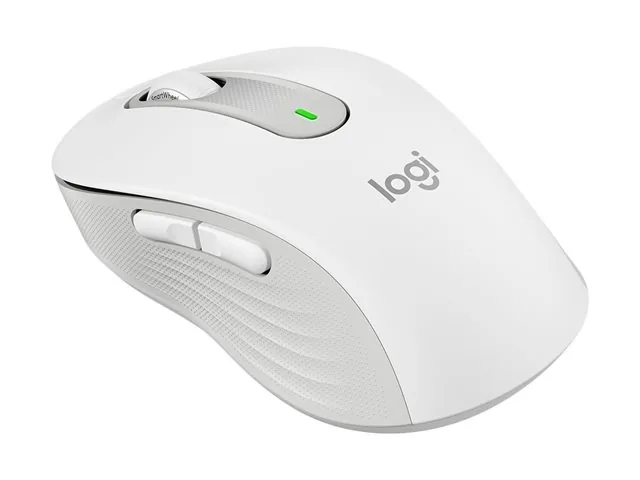 Logitech Signature M650 L - Mouse - tamaño grande - óptico - 5 botones-inalámbrico-Bluetooth, 2.4 GHz-receptor de USB Logitech Logi Bolt-blanco hueso