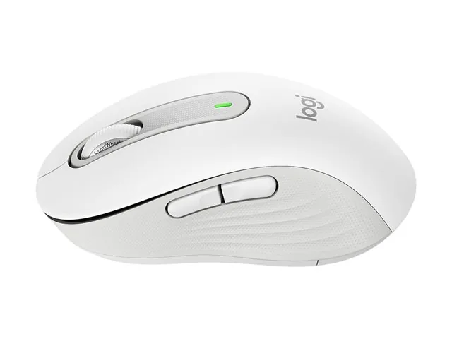 Logitech Signature M650 L - Mouse - tamaño grande - óptico - 5 botones-inalámbrico-Bluetooth, 2.4 GHz-receptor de USB Logitech Logi Bolt-blanco hueso