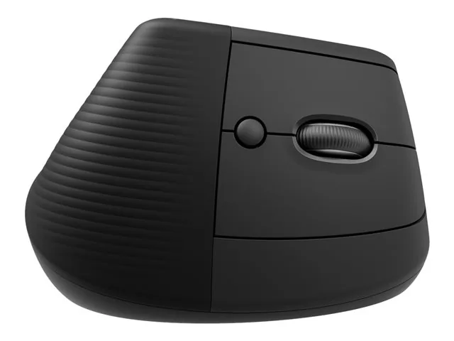 Logitech Lift Vertical Ergonomic Mouse - Mouse vertical - ergonómico - 6 botones-inalámbrico - 2.4 GHz, Bluetooth-receptor de USB Logitech Logi Bolt-grafito