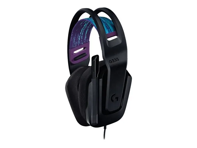 Logitech G G335 Wired Gaming Headset - Audífono - tamaño completo - cableado-conector de 3,5 mm-negro-certificado Discord