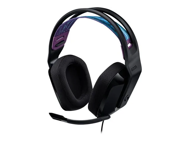 Logitech G G335 Wired Gaming Headset - Audífono - tamaño completo - cableado-conector de 3,5 mm-negro-certificado Discord