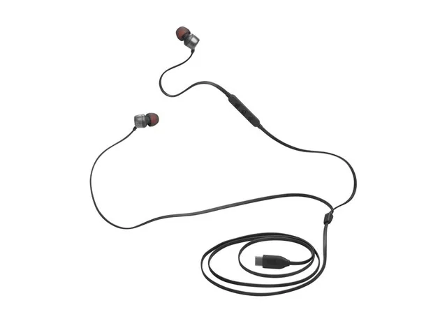 JBL TUNE 310C - Audífonos internos con micro - en oreja - cableado-USB-C-negro