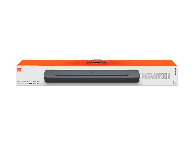 JBL Bar 300 - Barra de sonido - canal 5.0 - inalámbrico-Bluetooth, Wi-Fi 6-controlado por aplicación - 260 vatios-negro