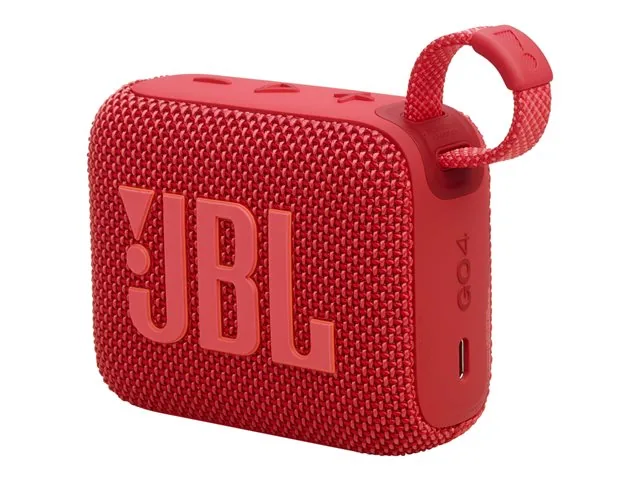 JBL Go 4 - Bocina - para uso portátil - inalámbrico-Bluetooth-controlado por aplicación - 4.2 vatios-rojo