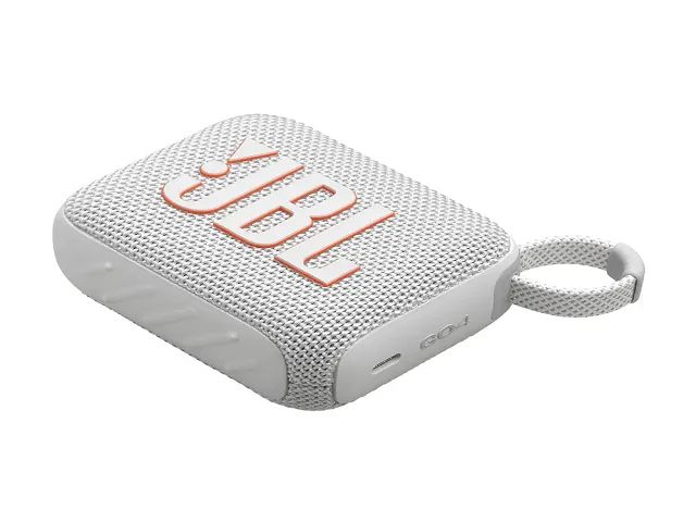 JBL Go 4 - Bocina - para uso portátil - inalámbrico-Bluetooth-controlado por aplicación - 4.2 vatios-blanco