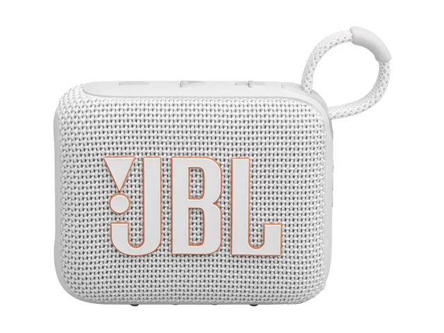 JBL Go 4 - Bocina - para uso portátil - inalámbrico-Bluetooth-controlado por aplicación - 4.2 vatios-blanco