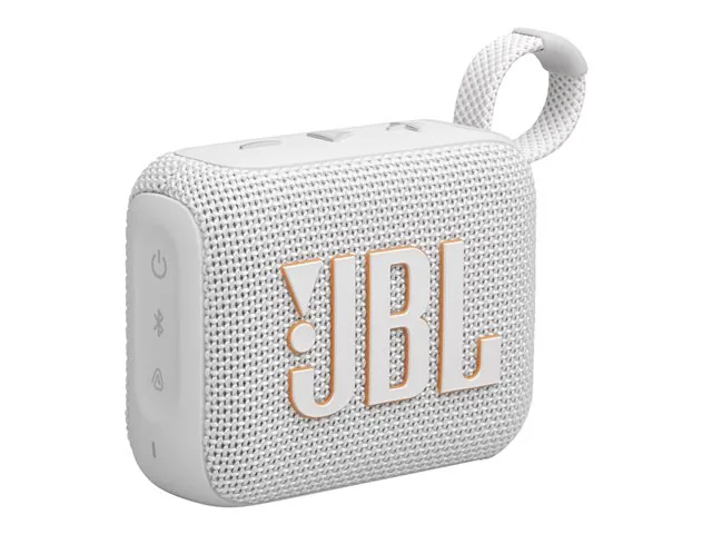 JBL Go 4 - Bocina - para uso portátil - inalámbrico-Bluetooth-controlado por aplicación - 4.2 vatios-blanco