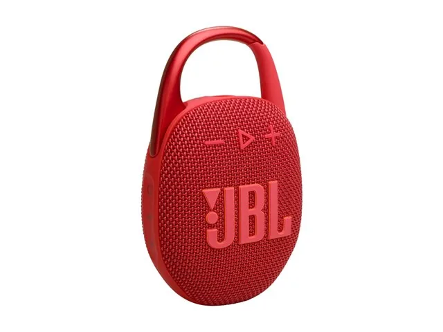 JBL Clip 5 - Bocina - para uso portátil - inalámbrico-Bluetooth-controlado por aplicación - 7 vatios-rojo